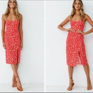 Fortunate One Midi Dress with Slit